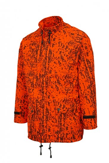 NEU wasserdichte atmungsaktive Tarnjacke Überjacke Treiberjacke Jagd orange